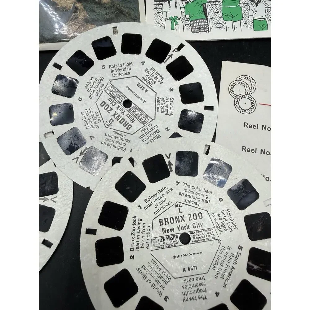 1974 View-Master THE BRONX ZOO New York City A667 -3 Reel Set & Booklet Complete